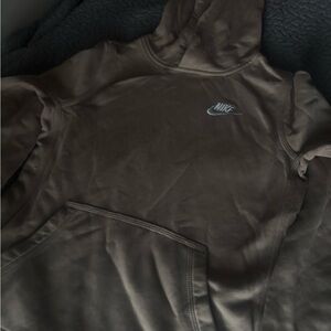 Nike Taupe Hoodie with Logo